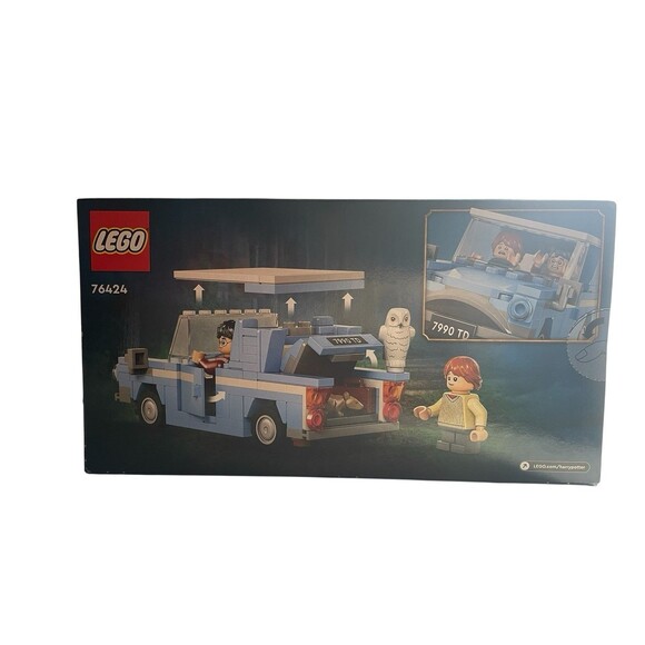 LEGO Harry Potter Flying Ford Anglia Car With 2 Minifigures + Owl & Rat NEW - Picture 5 of 7